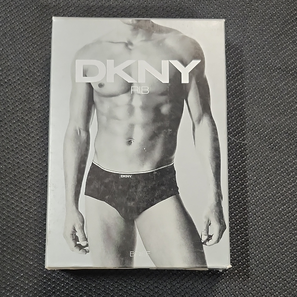 DKNY Men's Classic Gray Rib Briefs